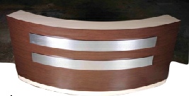 Impero Reception desk 8' semi circle